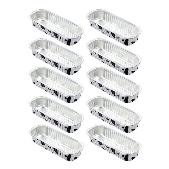 Huayishang Cooking Utensils Disposable Aluminum Foil Tin Box (Without Lid) 10Pc Cow Color, Kitchen Essentials Clearance Sale
