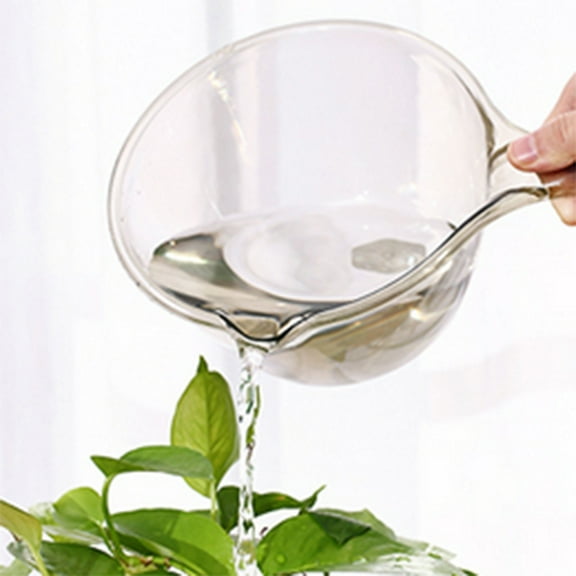 Huayishang Cooking Utensils, Kitchen Essentials Clearance Sale Household Kitchen Unbreakable Water Spoon Deepened and Thickened Long Handle Plastic Large Creative Transparent Scoop