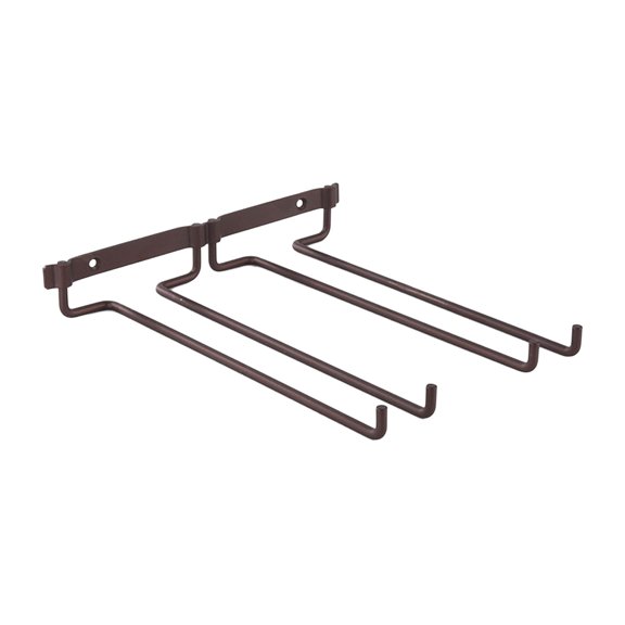 Huayishang Cup Holder Iron Rack 2 Rows Kitchen Hanging Cup Rack High Foot Glass Rack, Kitchen Essentials Clearance Sale