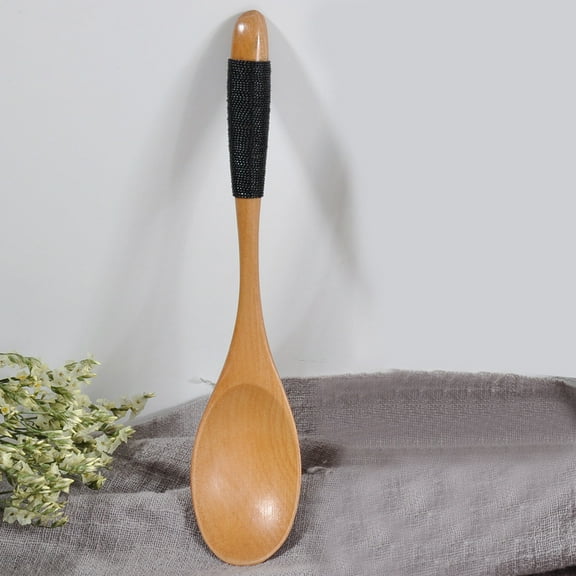 Huayishang Dinnerware Sets Cooking Tools Kitchen Tableware Fork Wooden Soup-Teaspoon Utensil Spoon Kitchen，Dining & Bar, Kitchen Essentials Clearance Sale Khaki