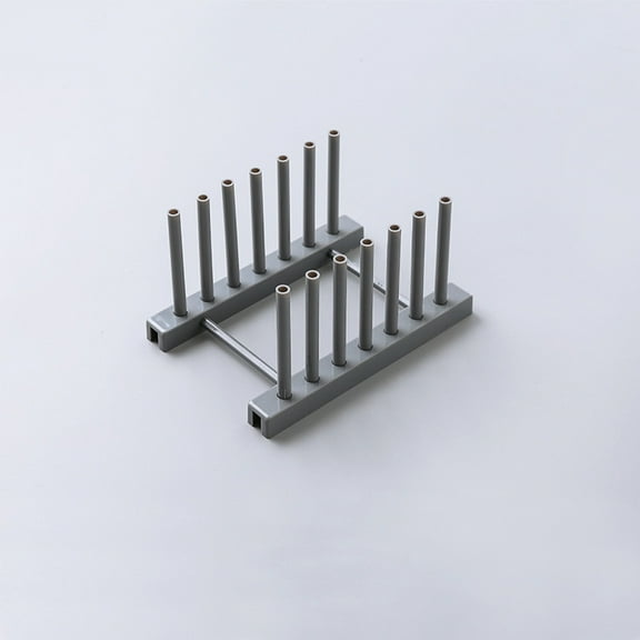 Huayishang Dish Drying Rack Plastic Dish Rack Dish Rack Plate Rack Pot Lid Rack Gray, Kitchen Essentials Clearance Sale Grey