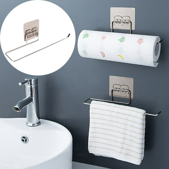 Huayishang Dish Drying Rack Punch-Free Disposable Dishcloth Rag Holder Kitchen Lazy Rag Hook Hook Rack Towel Rag Rack, Kitchen Essentials Clearance Sale White