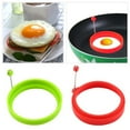 thumbnail image 1 of Huayishang Fried Egg Cooker Ring Clearance, Silicone Omelette Ring Round Omelette Omelette Omelette Mould Kitchen Gadgets Green, 1 of 1