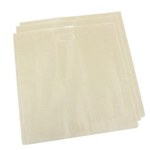 Huayishang Grill Mat 3Pcs High Temperature Resistant Teflon Bread Bag Grill Bag 16*18Cm, Kitchen Essentials Clearance Sale Beige