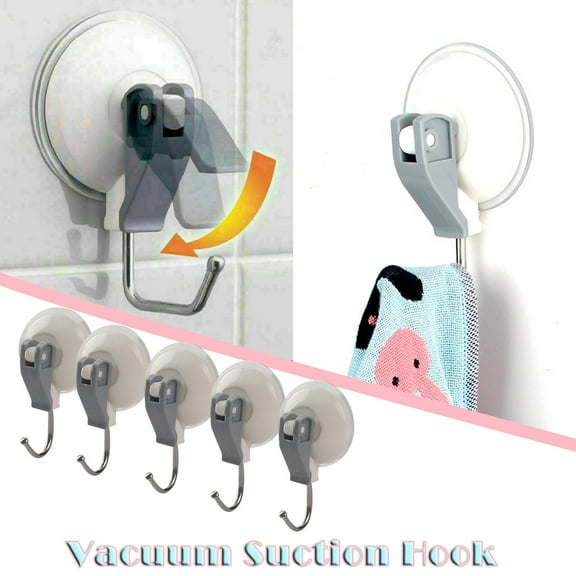 Huayishang Hooks Clearance, Strong Suction Cup Hook for Kitchen and Bathroom Vacuum Suction Hook Home Essentials