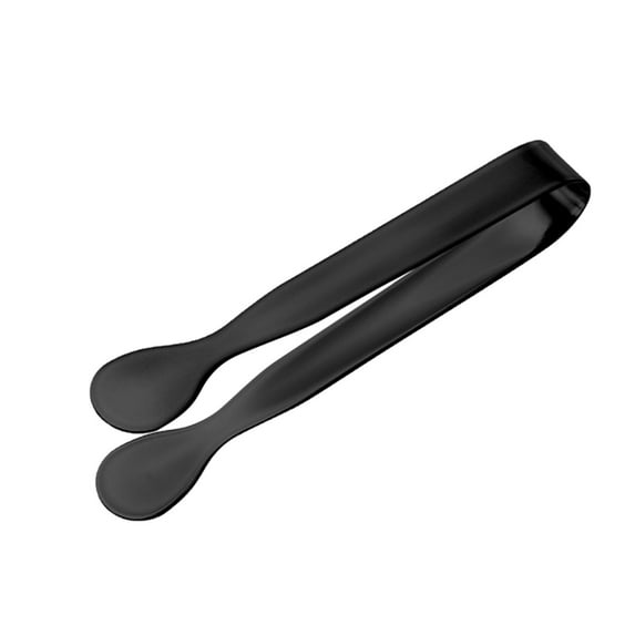 Huayishang Kitchen Clips 3Pcs 11Cm Thickened Burr-Free Stainless Steel Sugar Cube Clamp Small Ice Clamp Ice Bucket Clamp Ice Tongs Black, Kitchen Essentials Clearance Sale Black