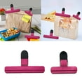 thumbnail image 1 of Huayishang Kitchen Clips Chip Bag Clips Hia Stylish Wide Open Bag Clips for Food Storage Heavy Seal Grip , Kitchen Essentials Clearance Sale Purple, 1 of 6