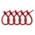 thumbnail image 1 of Huayishang Kitchen Clips Silicone Cable Tie Food Bag Packaging Drawstring Silicone Cable Management Tape 5Pcs Red, Kitchen Essentials Clearance Sale Red, 1 of 8