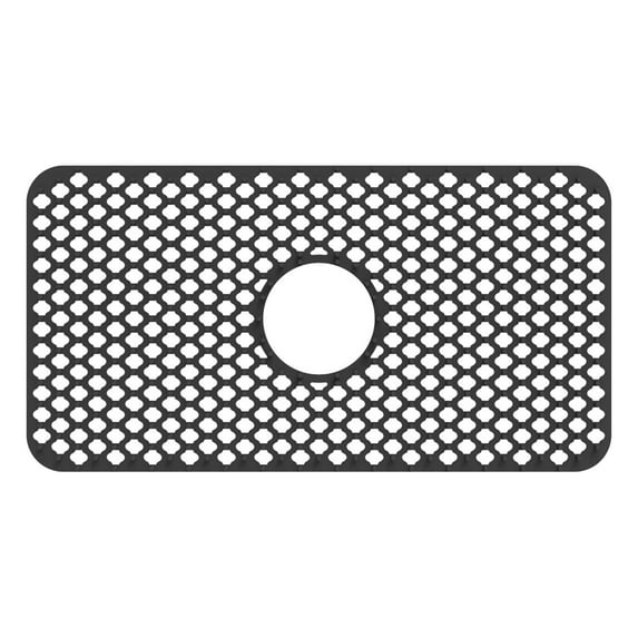 Huayishang Kitchen Drain Rack Kitchen Hollow Sink Drain Pad Sink Bottom Anti-Scratch Filter Pad Bar Insulation Pad Black A, Kitchen Essentials Clearance Sale Black