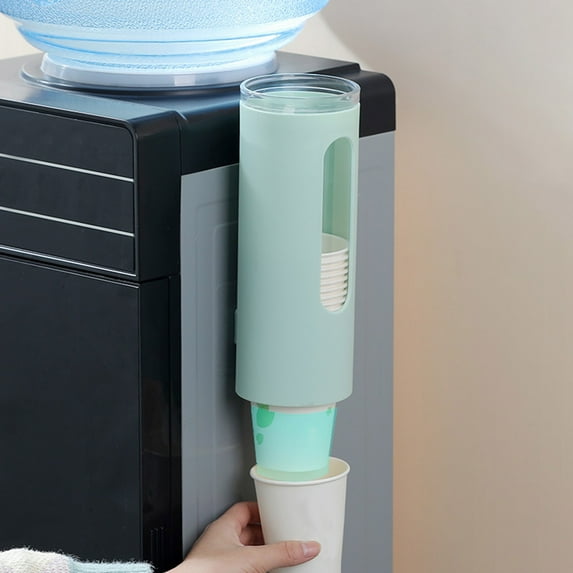 Huayishang Locker Shelf Plastic Cup Fetcher for Household Use Home Office Paper Cup Holder Disposable Cup Holder Portable, Kitchen Essentials Clearance Sale Green