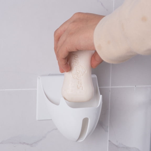 Huayishang Locker Shelf Soap Box Bathroom Storage Rack Suction Cup Soap Box White, Kitchen Essentials Clearance Sale White