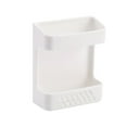 thumbnail image 1 of Huayishang Locker Shelf Wall-Mounted Mobile Phone Charging Stand Multifountion Storage Holder Bracket, Kitchen Essentials Clearance Sale White, 1 of 2