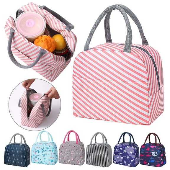 Huayishang Lunch Box Clearance, Insulated Lunch Bag for Women Compact Reusable Tote Cooler Bag Lunch Pail Kitchen Essentials