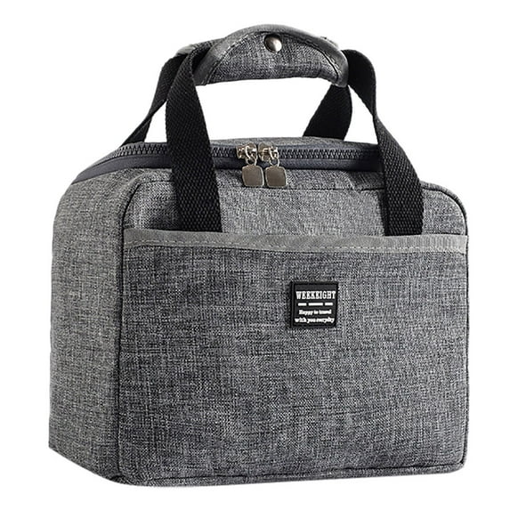 Huayishang Lunch Box for Women Insulated Lunch Box Soft Cooler Bag Waterproof Thermal Work School Picnic Bento, Kitchen Essentials Clearance Sale Grey
