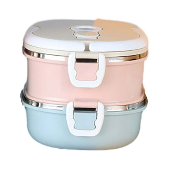 Huayishang Lunch Box for Women Stainless Steel Multi Layer Insulated Lunch Box Bucket Bento Box Adult Portable Lunch Box Rectangular Pot, Kitchen Essentials Clearance Sale