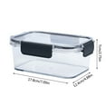 thumbnail image 1 of Huayishang Lunch Box for Women 800Ml Transparent Fresh-Keeping Box Fruit and Vegetable Lunch Box Lunch Box C, Kitchen Essentials Clearance Sale, 1 of 8
