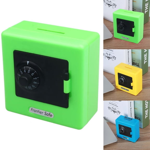 Huayishang Piggy Bank for Adults , Combination Lock Money Coin Saving Storage Box Code Cash Safe Case Y Bank Kitchen Essentials Yellow