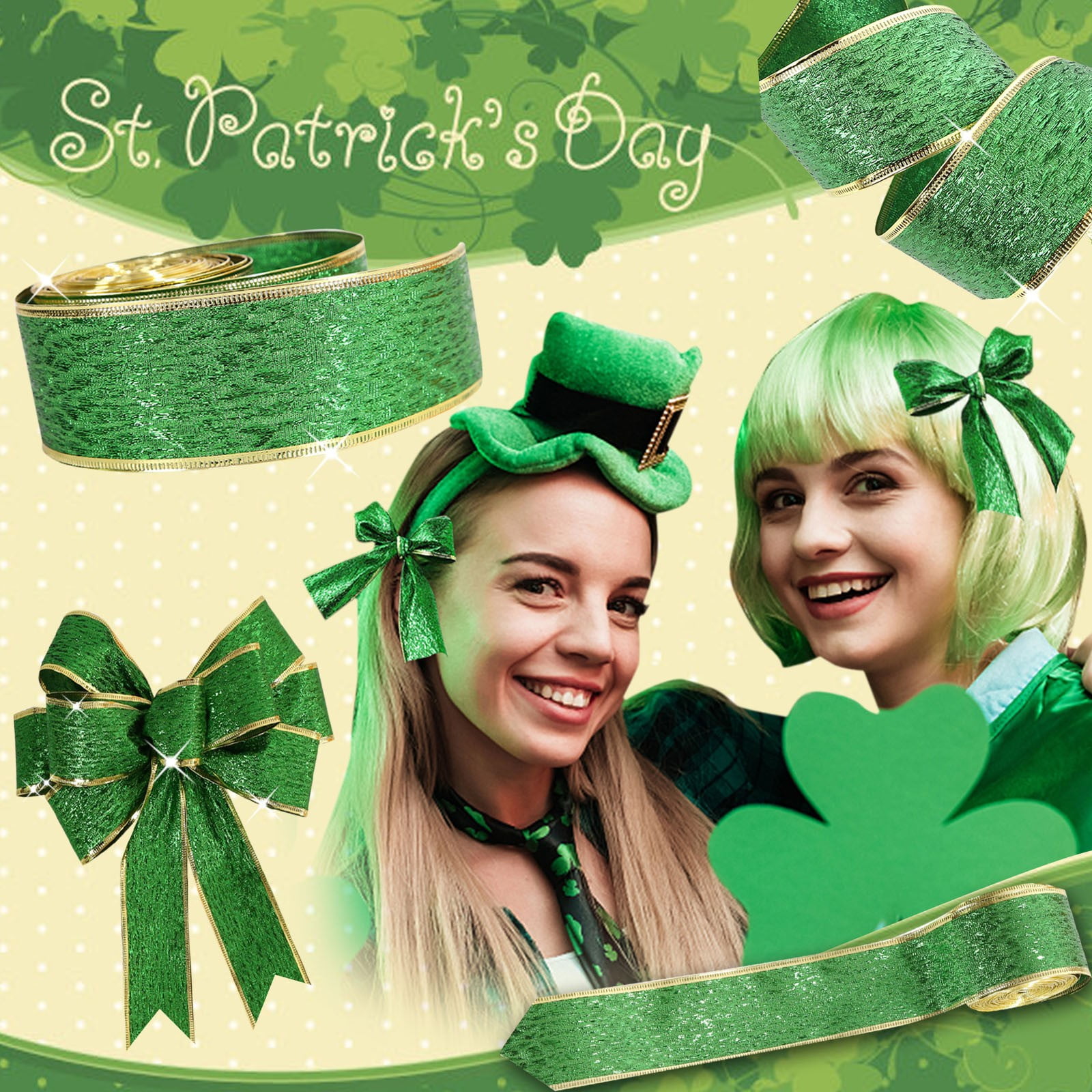 st patricks day ribbon sculpture