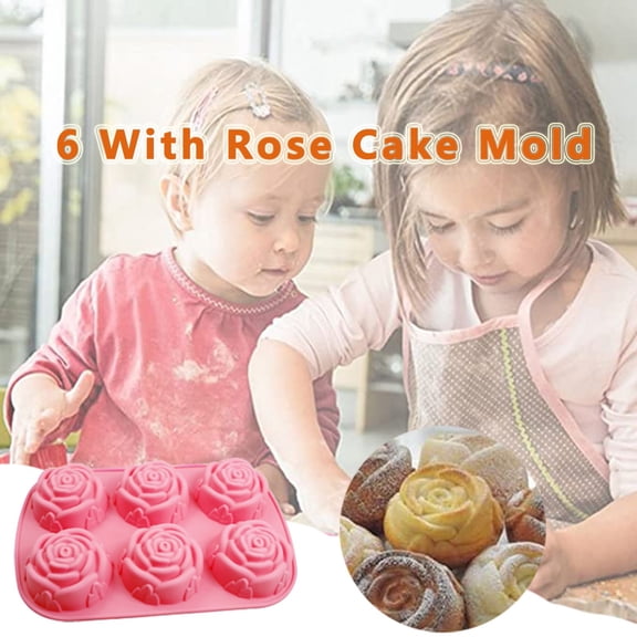 Huayishang Silicone Molds 1Pc Candy Mold Cake Mold Fondant Tool Sugar Craft Tool Silicone Mold Cake Mold Wedding Cake Decorating Tool, Kitchen Essentials Clearance Sale Pink