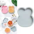 thumbnail image 1 of Huayishang Silicone Molds Silicone Cake Mold Cute Layered Rainbow Baking Pan Pizza Baking Tools (6-Inch Bunny) Blue, Kitchen Essentials Clearance Sale Blue, 1 of 6