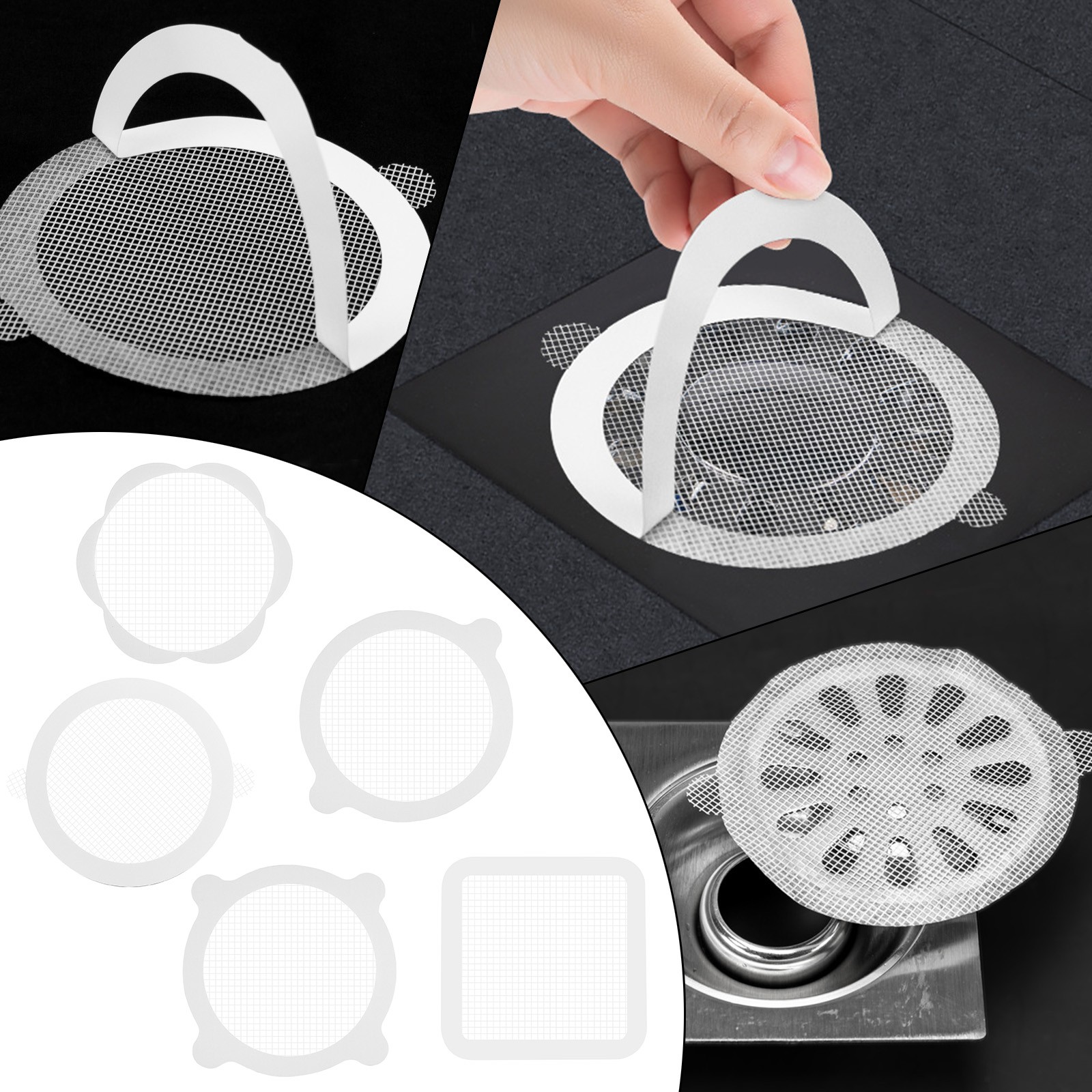 Huayishang Sink Drain Strainer Clearance, Disposable Shower Hair