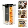 thumbnail image 1 of Huayishang Storage Box, Kitchen Essentials Clearance Sale Airtight 4 Pc Mini Container Set Clear Plastic Food Storage Containers with Lids Kitchen Cabinet Pantry Containers for Herbs, 1 of 9
