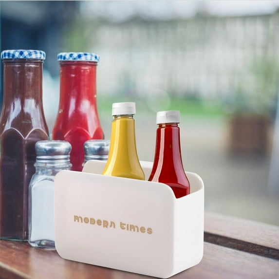 Huayishang Storage Box Storage Box Refrigerator Side Door Hanging Small Sauce Bag Office Supplies Stationery Removable Storage Box, Kitchen Essentials Clearance Sale White