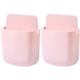 thumbnail image 1 of Huayishang Storage Box Wall-Mounted Storage Box Storage Rack Remote Control Panel Storage Box, Kitchen Essentials Clearance Sale Pink, 1 of 2