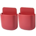 thumbnail image 1 of Huayishang Storage Box Wall-Mounted Storage Box Storage Rack Remote Control Panel Storage Box, Kitchen Essentials Clearance Sale Red, 1 of 2