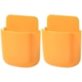 thumbnail image 1 of Huayishang Storage Box Wall-Mounted Storage Box Storage Rack Remote Control Panel Storage Box, Kitchen Essentials Clearance Sale Yellow, 1 of 2