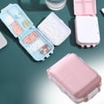 thumbnail image 1 of Huayishang Storage Box Weekly Case Organizer 7 Day 8 Compartments Portable Travel Box for Pocket Purse Vitamin Holder Container, Kitchen Essentials Clearance Sale Pink, 1 of 4