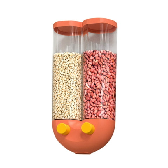 Huayishang Storage Container Wall-Mounted Grain Storage Box Format Grain Storage Box Orange Large, Kitchen Essentials Clearance Sale