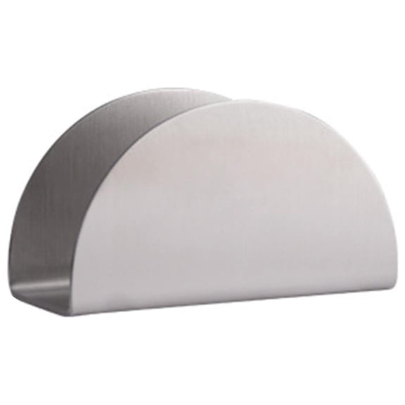 Huayishang Storage Rack Hotel Restaurant Stainless Steel Countertop Paper Towel Holder Semicircular Silver, Kitchen Essentials Clearance Sale Silver