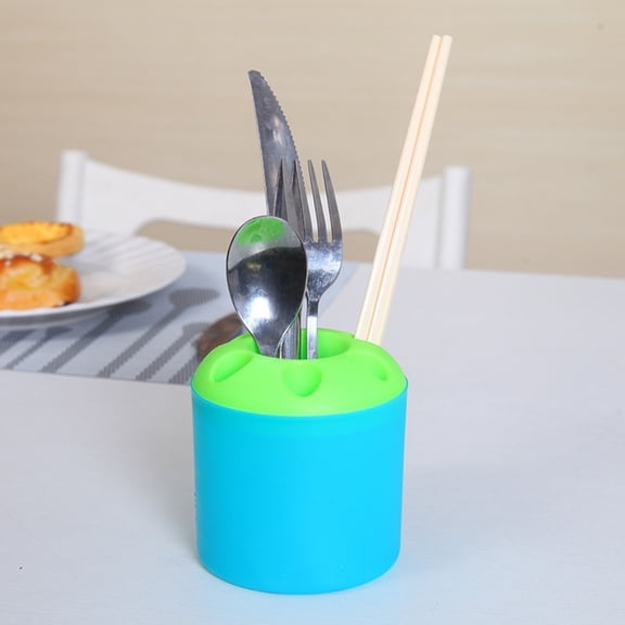 Huayishang Storage Rack Multi-Purpose Toothbrush Holder and Toothpaste Holder, Kitchen Essentials Clearance Sale Blue