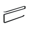thumbnail image 1 of Huayishang Storage Rack Punch-Free Home Kitchen Cabinet Roll Paper Holder Towel Rack Fresh-Keeping Bag, Kitchen Essentials Clearance Sale Black, 1 of 2
