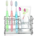 thumbnail image 1 of Huayishang Storage Rack Stainless Steel Toothbrush and Toothpaste Holder Vertical, Kitchen Essentials Clearance Sale Silver, 1 of 4