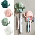 thumbnail image 1 of Huayishang Toothbrush Holders Clearance, Bathroom Hanging Type Toothbrush Holder Large Caddy Storage Organizer Bath Home Rack Bathroom Accessories, 1 of 3