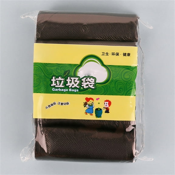 Huayishang Trash Bag 5 Roll Garbage Bag with New Materials 5 Roll Household Plastic Bag Color Disposable Garbage Bag, Kitchen Essentials Clearance Sale Black