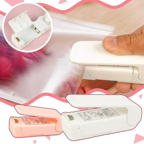 Huayishang Vacuum Sealer Clearance, Portable Mini Sealer Home Heat Bag Plastic Food Snacks Bag Sealing Machine Home Essentials White