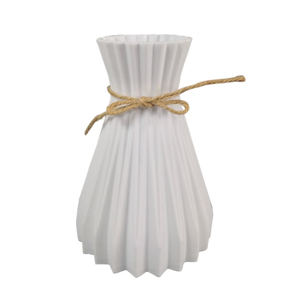 Huayishang Vase Clearance, Vase Plastic Decoration Flower Home Retro Flower Vase Flower Arrangement Home Decor Home Decor White