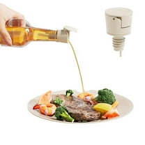 Huayishang Water Bottle Oil Pouring Nozzle Oil Bottle Mouth Does Not Drip Diversion Olive Oil Bottle Stopper A Cream White, Kitchen Essentials Clearance Sale