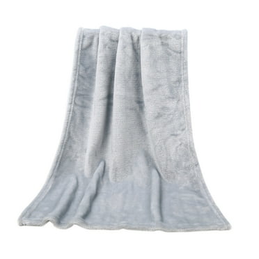 Huayishang Weighted Blanket Clearance, 50X70Cm Fashion Solid Soft Throw Kids Blanket Warm Coral Plaid Blankets Flannel Home Essentials Grey