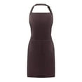 thumbnail image 1 of Huayishang Women's Apron 2Pc Adjustable Water Resistant Pocket Kitchen Cooking Apron Brown, Kitchen Essentials Clearance Sale Brown, 1 of 1
