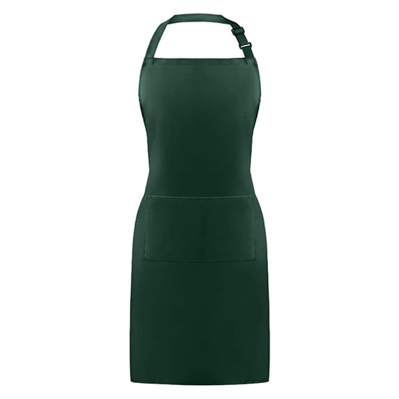 Huayishang Women's Apron 2Pc Adjustable Water Resistant Pocket Kitchen Cooking Apron Green, Kitchen Essentials Clearance Sale Green