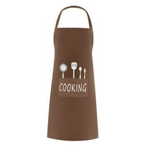 Huayishang Women's Apron Unisex Parent Adult The Family Kitchen Lovely Print Family Aprons Kitchen Apron, Kitchen Essentials Clearance Sale Brown