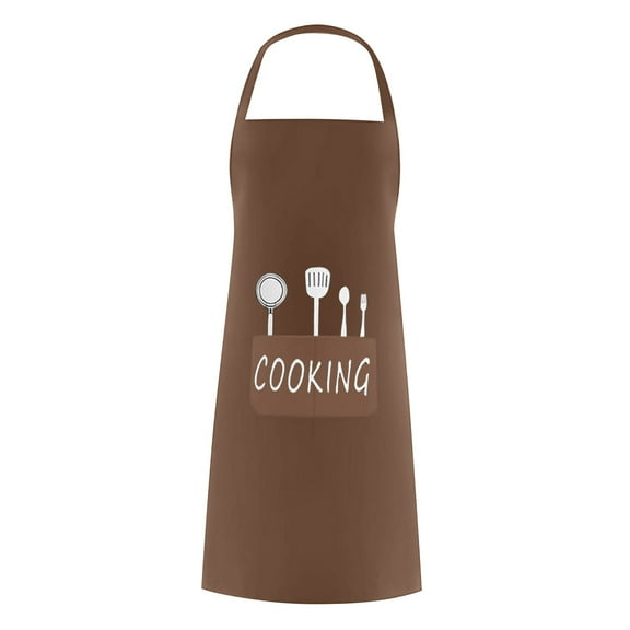 Huayishang Women's Apron Unisex Parent Adult The Family Kitchen Lovely Print Family Aprons Kitchen Apron, Kitchen Essentials Clearance Sale Brown
