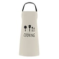 thumbnail image 1 of Huayishang Women's Apron Unisex Parent Adult The Family Kitchen Lovely Print Family Aprons Kitchen Apron, Kitchen Essentials Clearance Sale White, 1 of 1