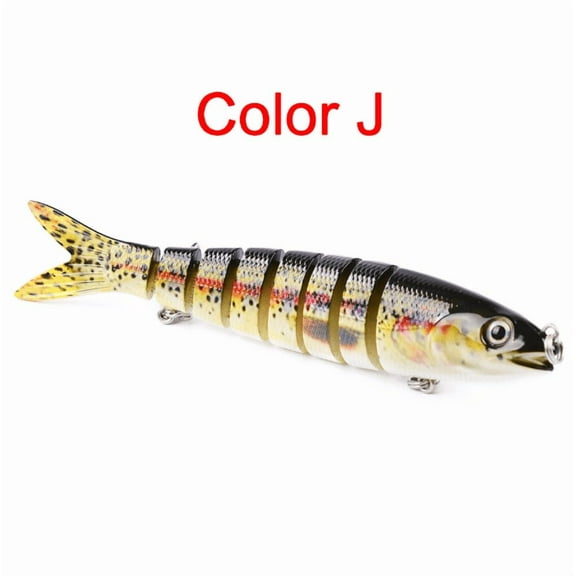 (Huayusheng)--Pike Fishing Lures Artificial Multi Jointed Sections Hard Bait Trolling Pike Carp Fishing Tools**--(l;;pp )