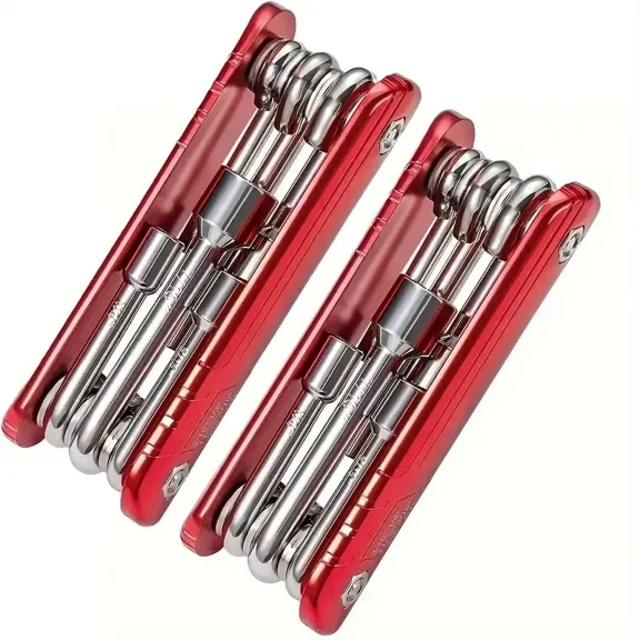 (Huayusheng)--Portable Mini Folding Hex Socket Wrench, Chromium-vanadium Steel Construction, Gift, Outdoor, Portable**--(gtl;[l )