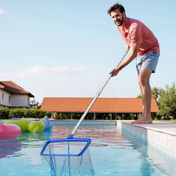 (Huayusheng)-- Swimming Pool Pole 3.4 To 15 Ft Telescopic Aluminum Alloy Twist Locking **--( l,';[p)